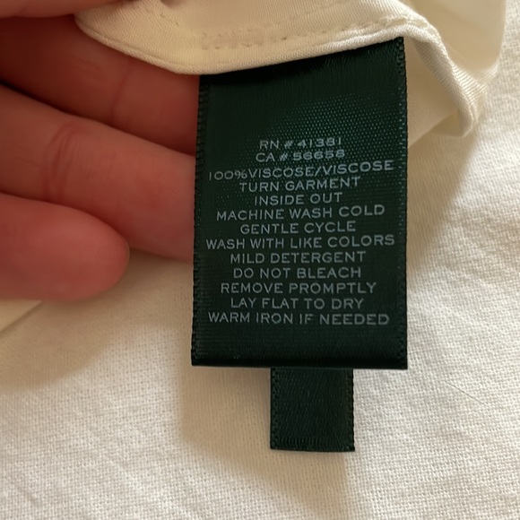 Lauren Ralph Lauren Ivory Button Down - Picture 12 of 12